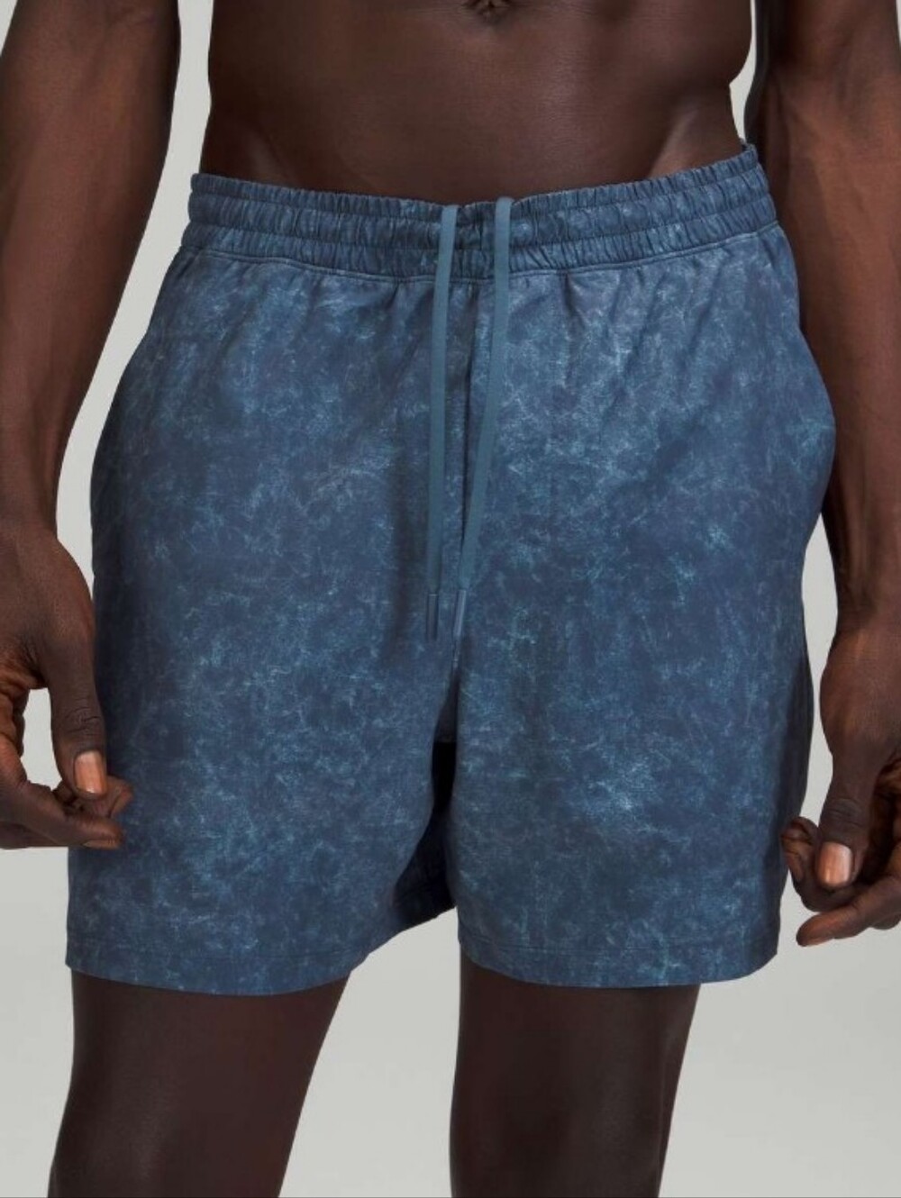 Lululemon Pace Breaker Un-Lined 7" Shorts In Dark Blue Multi Color